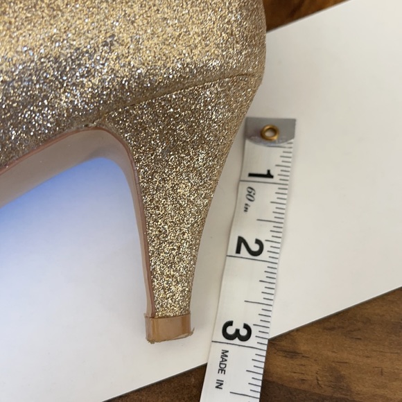 Gold Glitter Steve Madden Heels - Picture 6 of 7